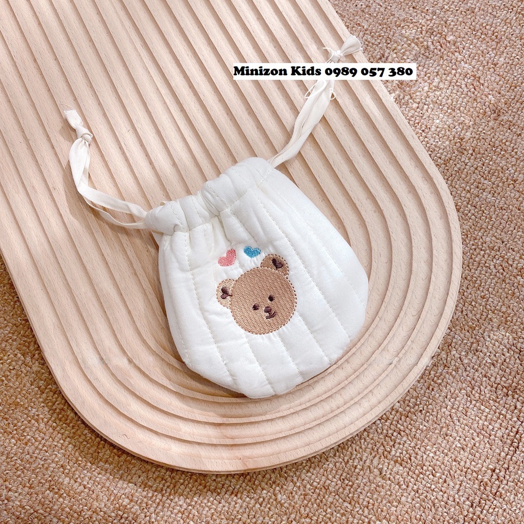 Túi đựng tỏi thêu hình phong cách Hàn Quốc cho bé yêu