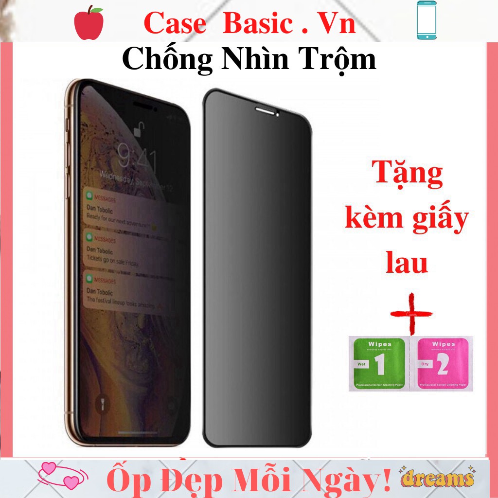 Kính cường lực iphone chống nhìn trộm or chống vân tay full màn 6 7 7plus 8 x xs xsmax 11 12 13 11promax pro max promax