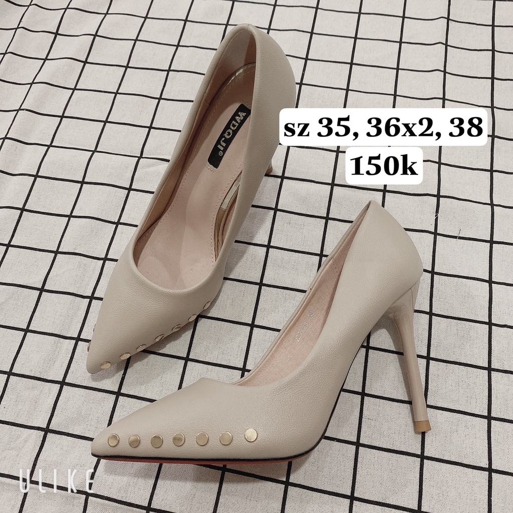 Giày cao gót Quảng Châu bít mũi 10p