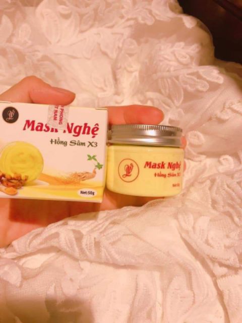 Mask Kem nghệ hồng sâm handmade hộp 50g