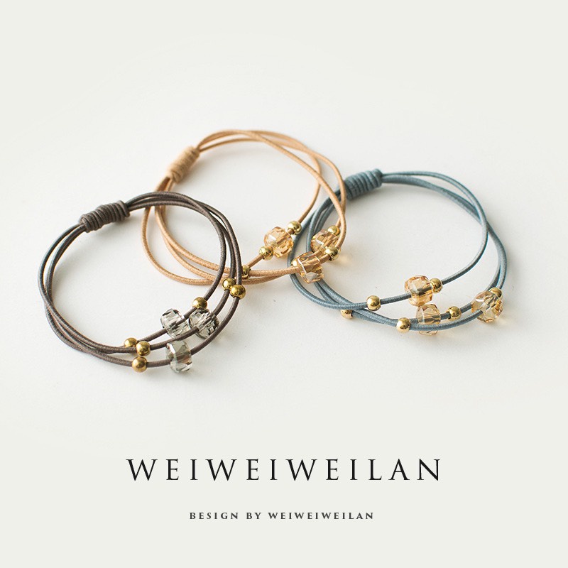 Cột tóc xinh xắn - Vòng tay kiểu Hàn Quốc (01 Cọng)