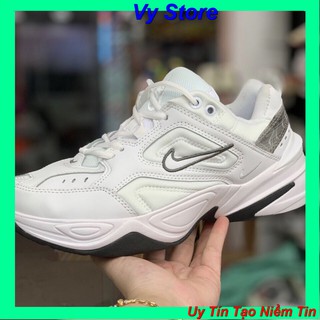 Giày M2K TRẮNG GÓT BẠC cao cấp