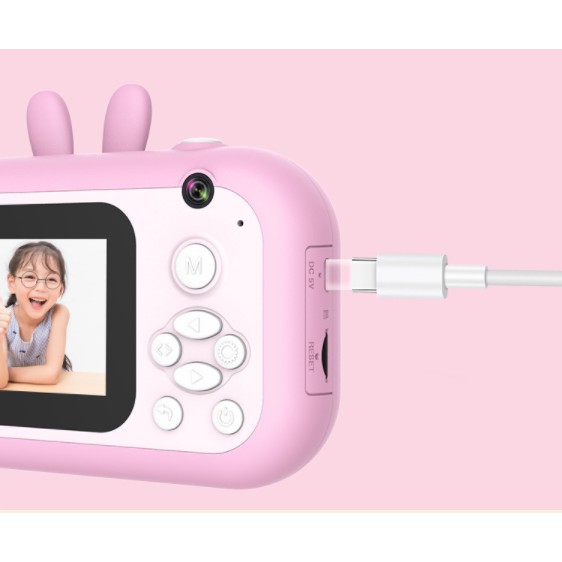 Đồ chơi máy ảnh trẻ em mèo con mini, 24 triệu pixel, có thể được chụp ảnh và in kỹ thuật số SLR xinh xắn