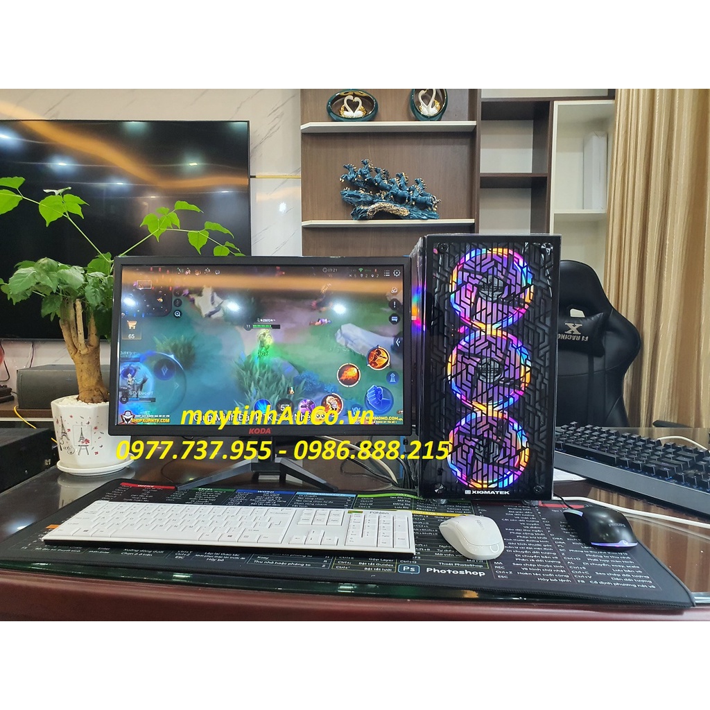 Bộ Máy tính để bàn Chơi tất cả các Game  i5 6500 /8G/ SSD128G/ VGA GTX 1660TI - 6G ,Màn hình 24 inch Full Viền ,Full HD