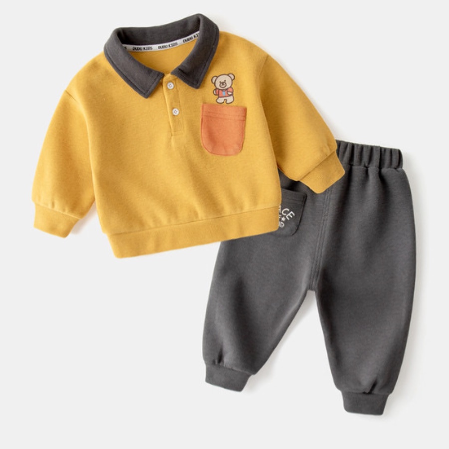 Bộ Thu Đông PEACE Bé Trai Và Bé Gái, Bộ Quần Áo Thu Đông Dài Tay Cho Bé Từ 7-28Kg Chaarlie Kids Quần Áo Trẻ Em