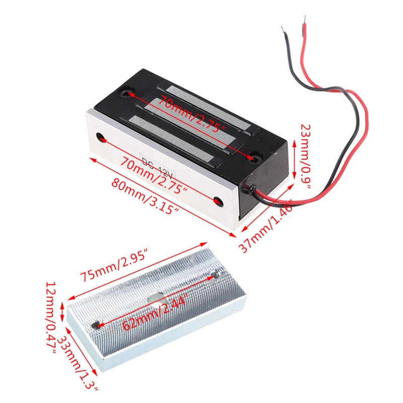 Bộ Khóa Điện Tử Mini 12V 60kg 130lbs Chuyên Dụng