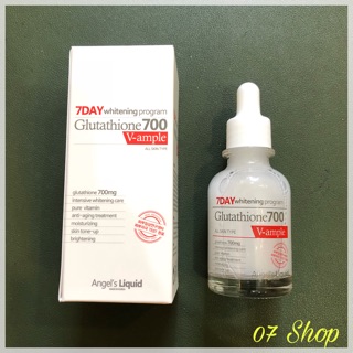 [ HÀNG BỆNH VIỆN HÀN] Huyết Thanh Trắng Da 7 Day Whitening Program Glutathione 700 V-Ample
