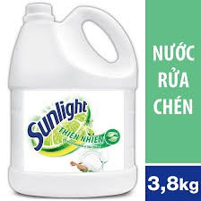 Nước rửa chén Sunlight Thiên nhiên Trắng can 3,8kg