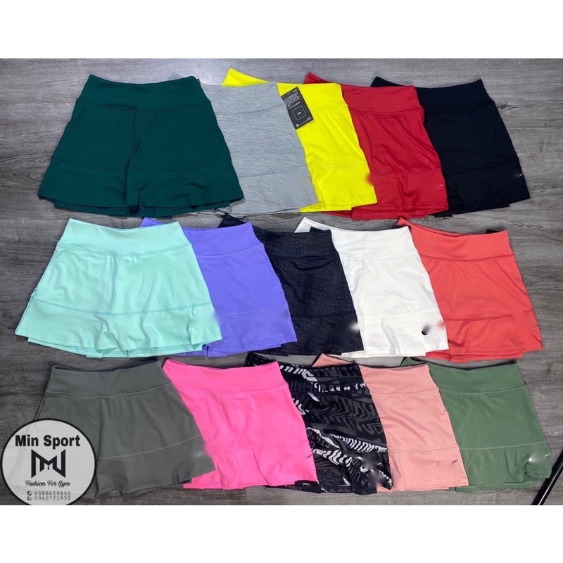 CHÂN VÁY THỂ THAO 2 LỚP NK01 CAO CẤP, VẢI THUN DÀY DẶN CHƠI GOLF, TENNIS, CẦU LÔNG