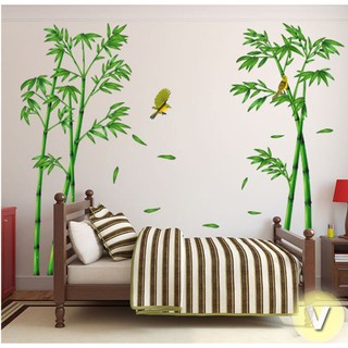 Decal dán tường Cây tre