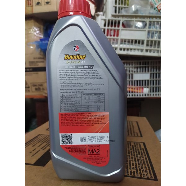 DẦU NHỚT CALTEX SỐ 1L Havoline Super 20W50 - 1L