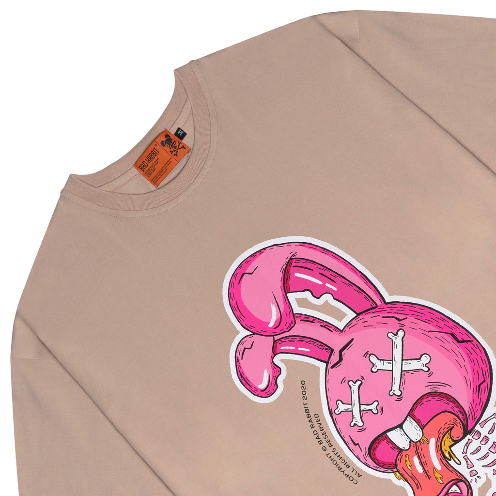 Áo Thun Unisex Bad Rabbit Prena Màu Tan 100% Cotton - Local Brand Chính Hãng