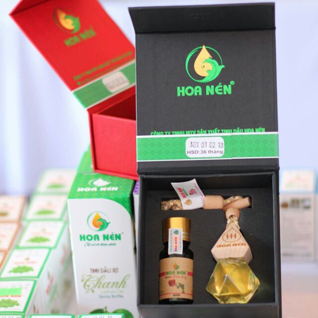  Combo tinh dầu treo – chai hoa Hồng 10ml