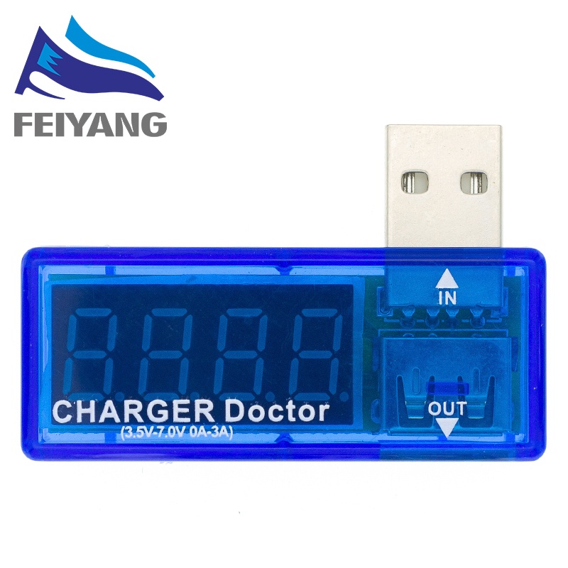 Thiết Bị Đo Dòng Điện Mini USB Có Màn Hình Kỹ Thuật Số