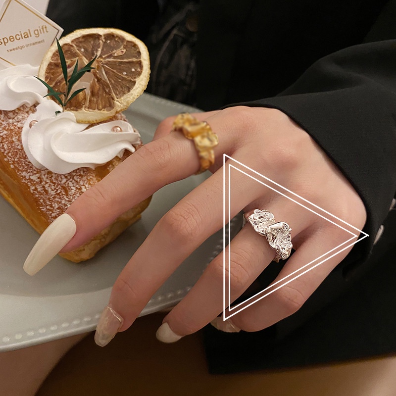 Nhẫn Đeo Tay Màu Vàng / Bạc Kiểu Vintage Thời Trang Cho Nữ