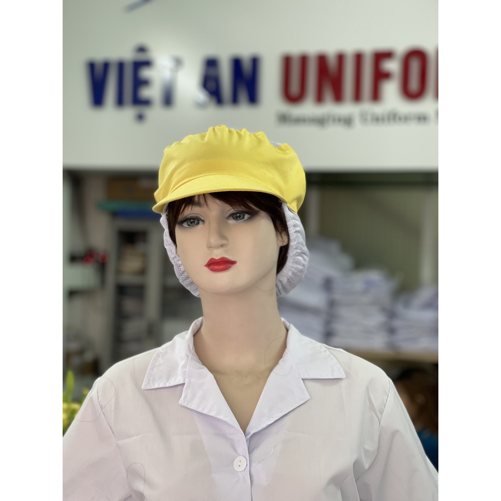 Nón Lưới Thủy Sản vải Kaki có búi tóc  _ Hình Chụp Thật