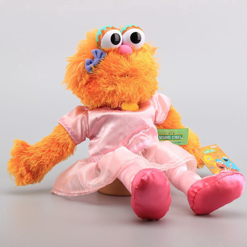 Con rối đeo tay nhân vật tùy chọn hoạt hình Elmo Sesame Street Cookie Monster Ernie thiết kế dễ thương 36cm
