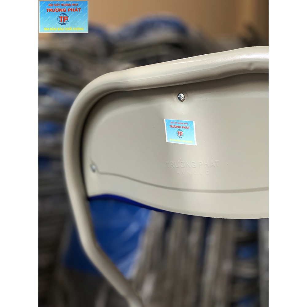 Ghế gấp văn phòng Trường Phát G04S SƠN TĨNH ĐIỆN màu XANH, Ghế xếp lưng cao có đệm đa tiện ích