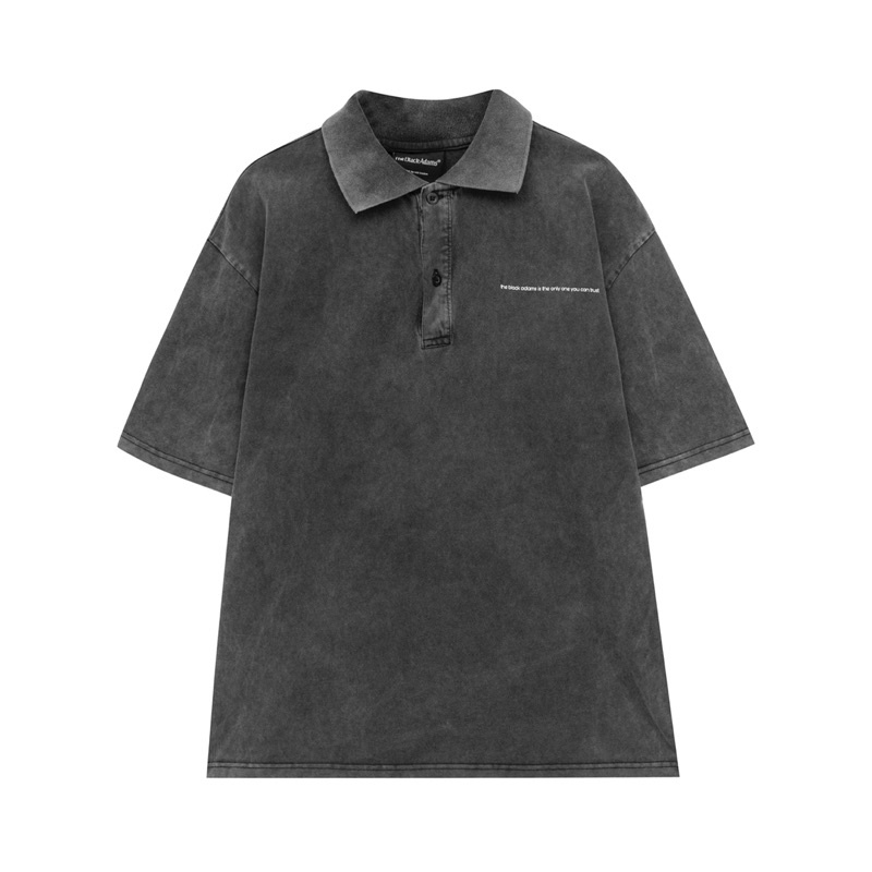 ÁO POLO WASH "FEELING" THE BLACK ADAMS