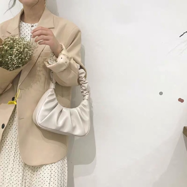 Túi kẹp nách da PU mềm xếp xoắn