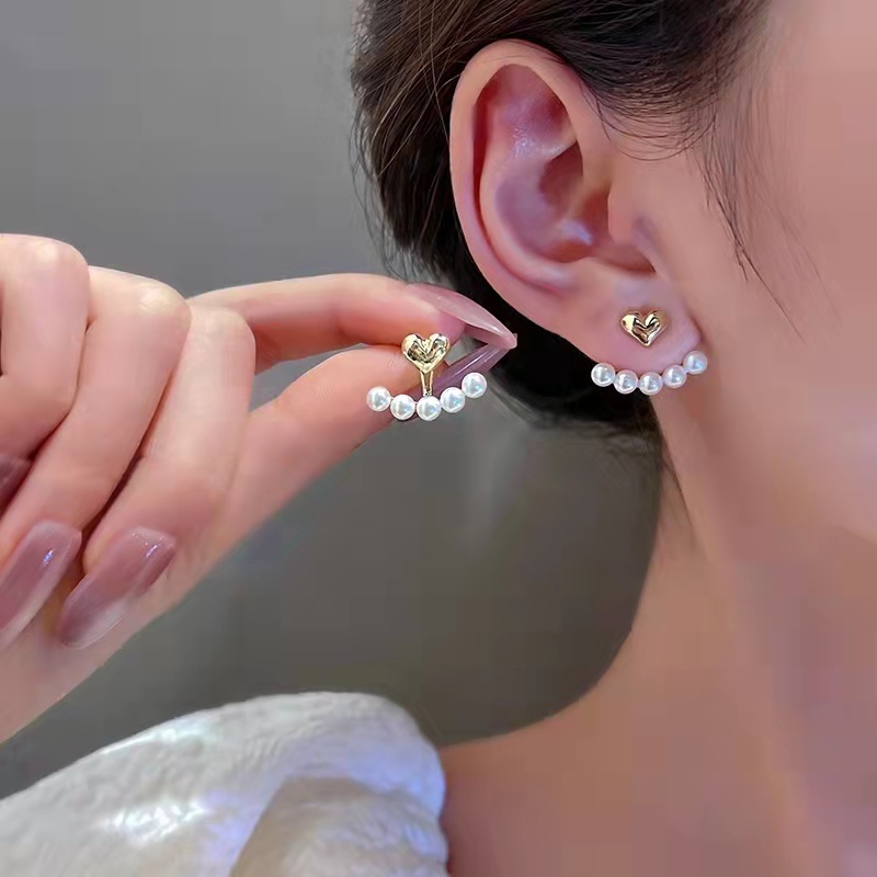 Đôi Khuyên Tai Đính Đá Pha Lê Và Ngọc Trai Thời Trang Cho Nữ