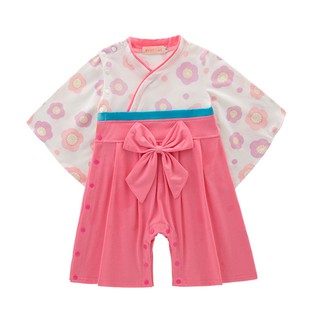Áo kimono tay dài thắt nơ cho bé gái