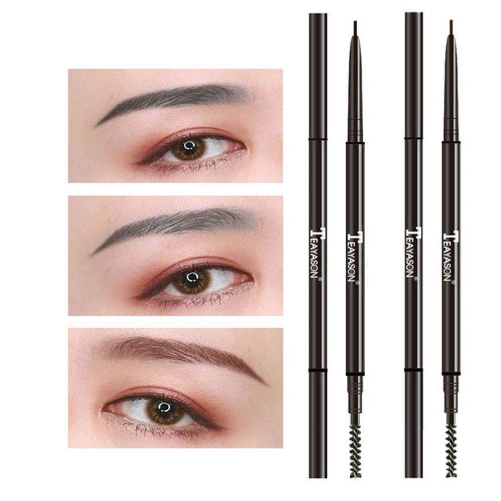 Bút Chì Kẻ Lông Mày Hai Đầu 1.5mm Chống Nước Mịn Màng