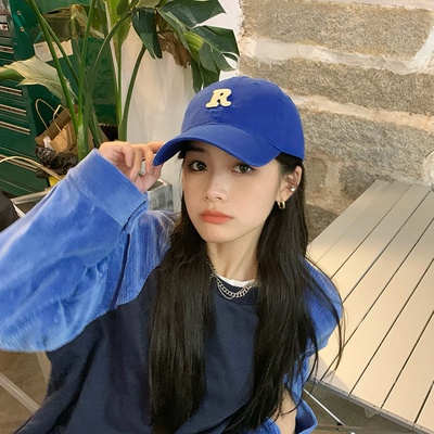 Mũ Lưỡi Trai Cotton Mềm Mại Thêu Chữ R Phong Cách Hàn Quốc Thời Trang Xuân Thu 2022 Cho Nam Nữ