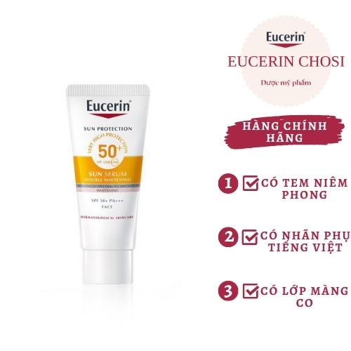 Eucerin Kem Chống Nắng Dưỡng Sáng Da Eucerin Sun Serum Double Whitening SPF50+ 7ml