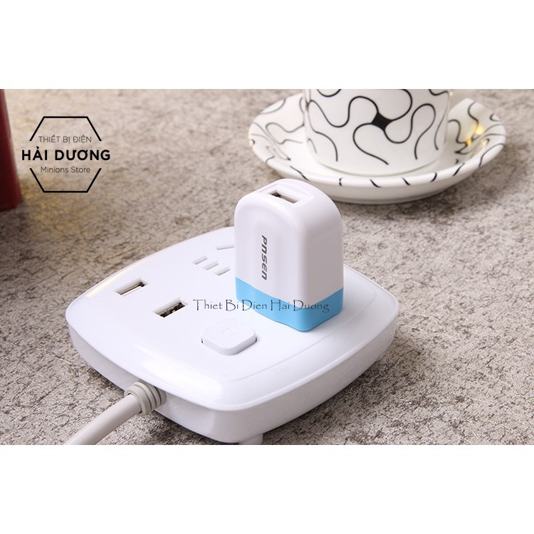 Củ sạc USB PNSEN dành cho điện thoại Android - Iphone - Thiết Bị Cắm Điện Có Dây USB 5V-1.2A