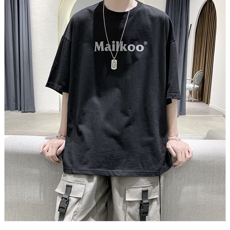 Áo thun tay lỡ Unisex NEKOSG, áo phông form rộng HT77