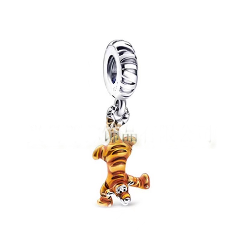 Hạt Charm Mạ Bạc 925 Hình Tuần Lộc Giáng Sinh Độc Đáo Dùng Làm Vòng Tay / Vòng cổ DIY