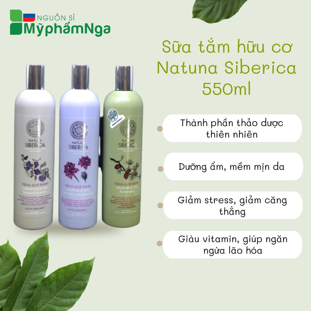- Sữa tắm Natura Siberica giảm stress