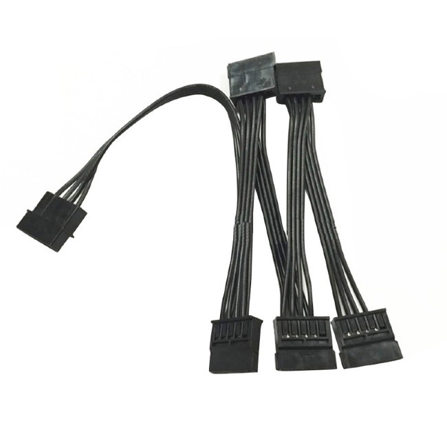 Dây Cáp Chia Nguồn 4Pin Từ 1 Ra 5 IDE SATA 15Pin Cấp Nguồn Cho Ổ Cứng HDD SSD Đào Chia Coin
