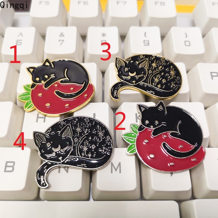 Ghim cài áo MISS ZOE hình mèo đen hoạt hình dễ thương