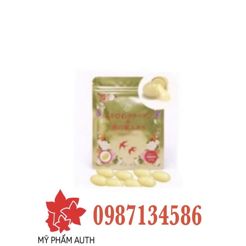 Viên uống Collagen tươi chiết xuất tổ yến 30 viên Nhật Bản