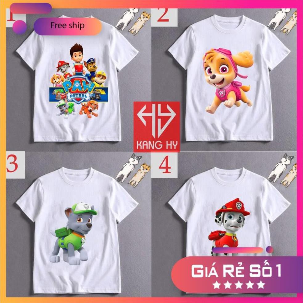 SALE- 4 mẫu áo thun đội chó cứu hộ paw patrol F080  - ADT Store /uy tín chất lượng