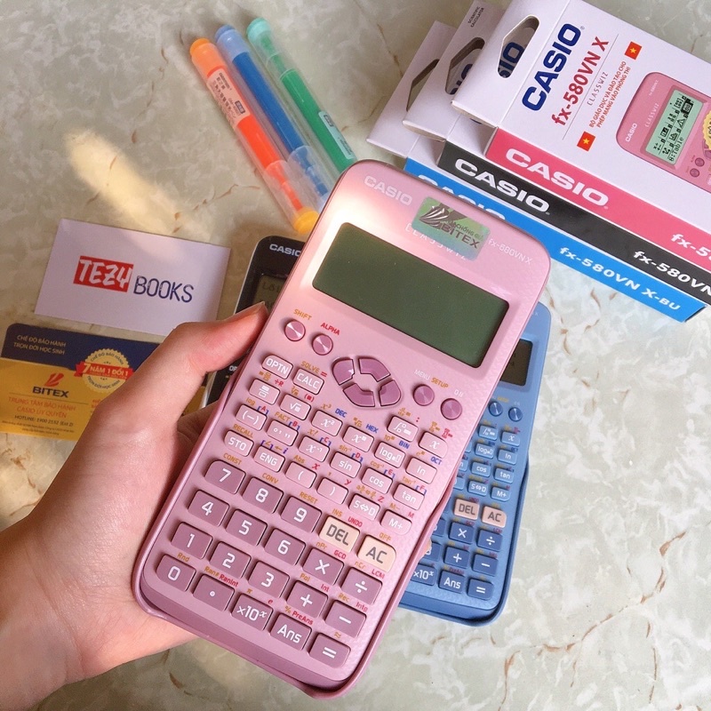 Máy tính Casio FX 580 VNX Màu Hồng - Bảo hành 7 năm