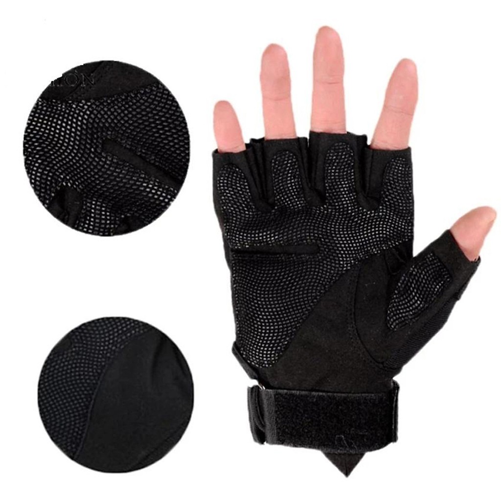 Găng Tay Nam Tập Gym, Phượt, Thể Thao Đa Năng Hàng Nhập Khẩu Cao Cấp GTN01 - Đen (Size XL)