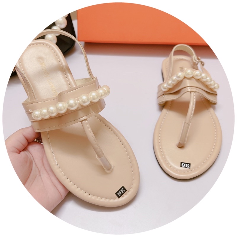 Dép sandal kẹp ngón quai ngọc đơn giản