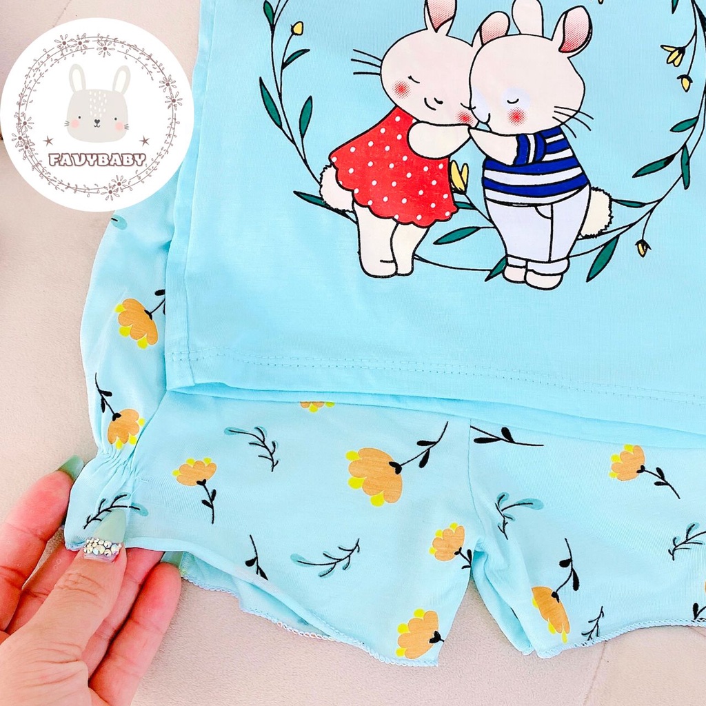 Bộ MINKY MOM Chính Hãng Bé Gái Áo Cánh Tiên Thun Lạnh Hình Thỏ Thiên Nga Alice Đáng Yêu Cho Bé 0 1 2 3 4 5 Tuổi-Favybaby