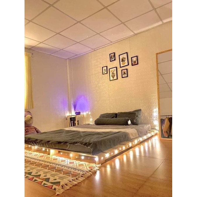 GIƯỜNG PALLET -DECOR XINH CHẤT LƯỢNG,DA DẠNG KÍCH THƯỚC CAO 15CM