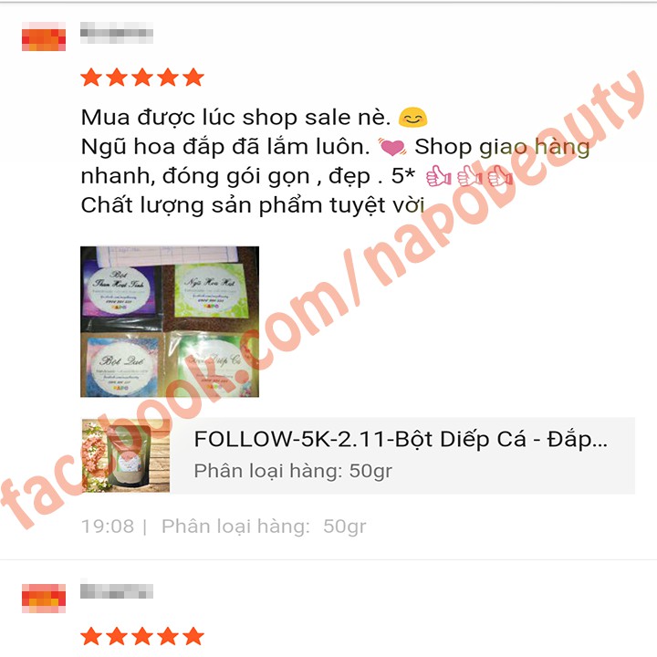 Bột Diếp Cá Handmade - Giảm Mụn, Giảm Sưng Viêm