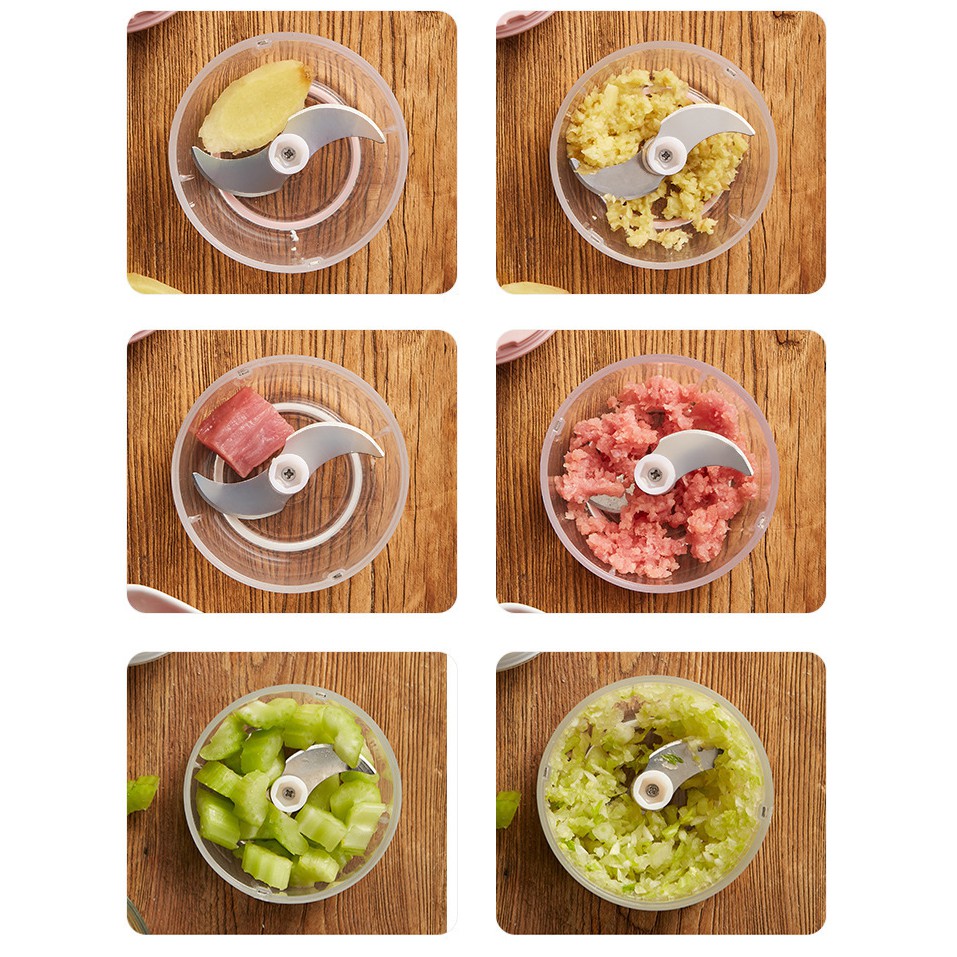 Máy xay tỏi ớt tiện dụng 250ml – Có cổng sạc usb