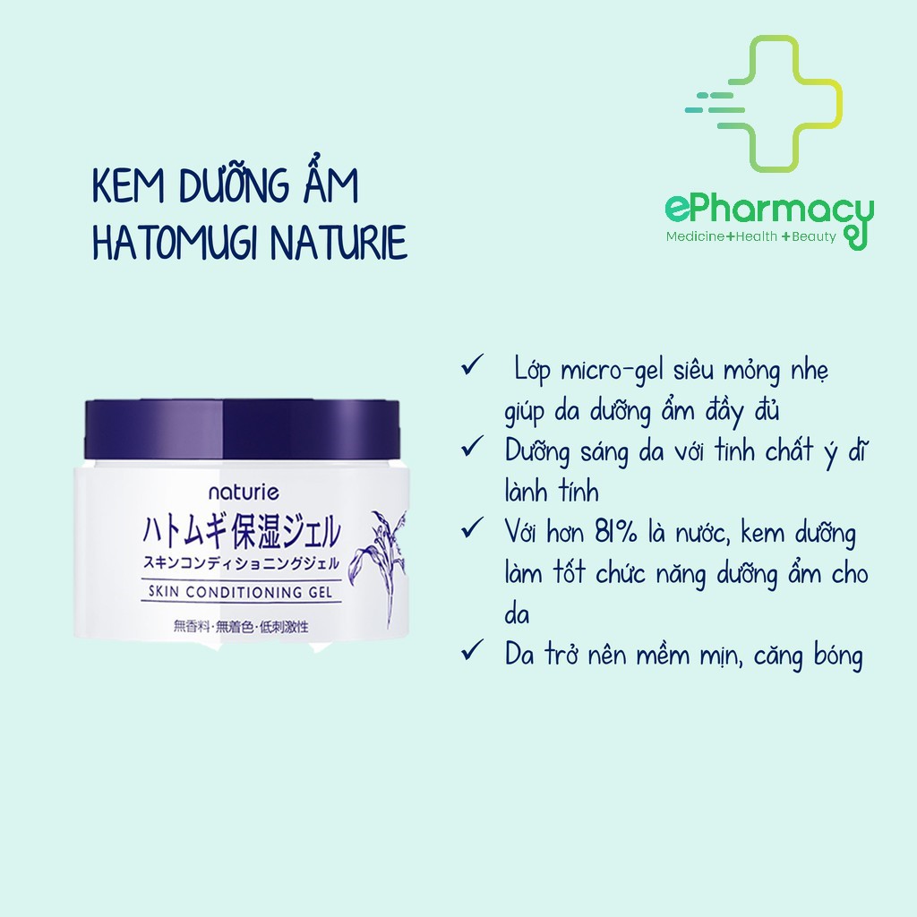 Dưỡng ẩm Nature ý dĩ - Naturie kem dưỡng Ý Dĩ Dạng Gel 180gr - Nhật Bản | BigBuy360 - bigbuy360.vn