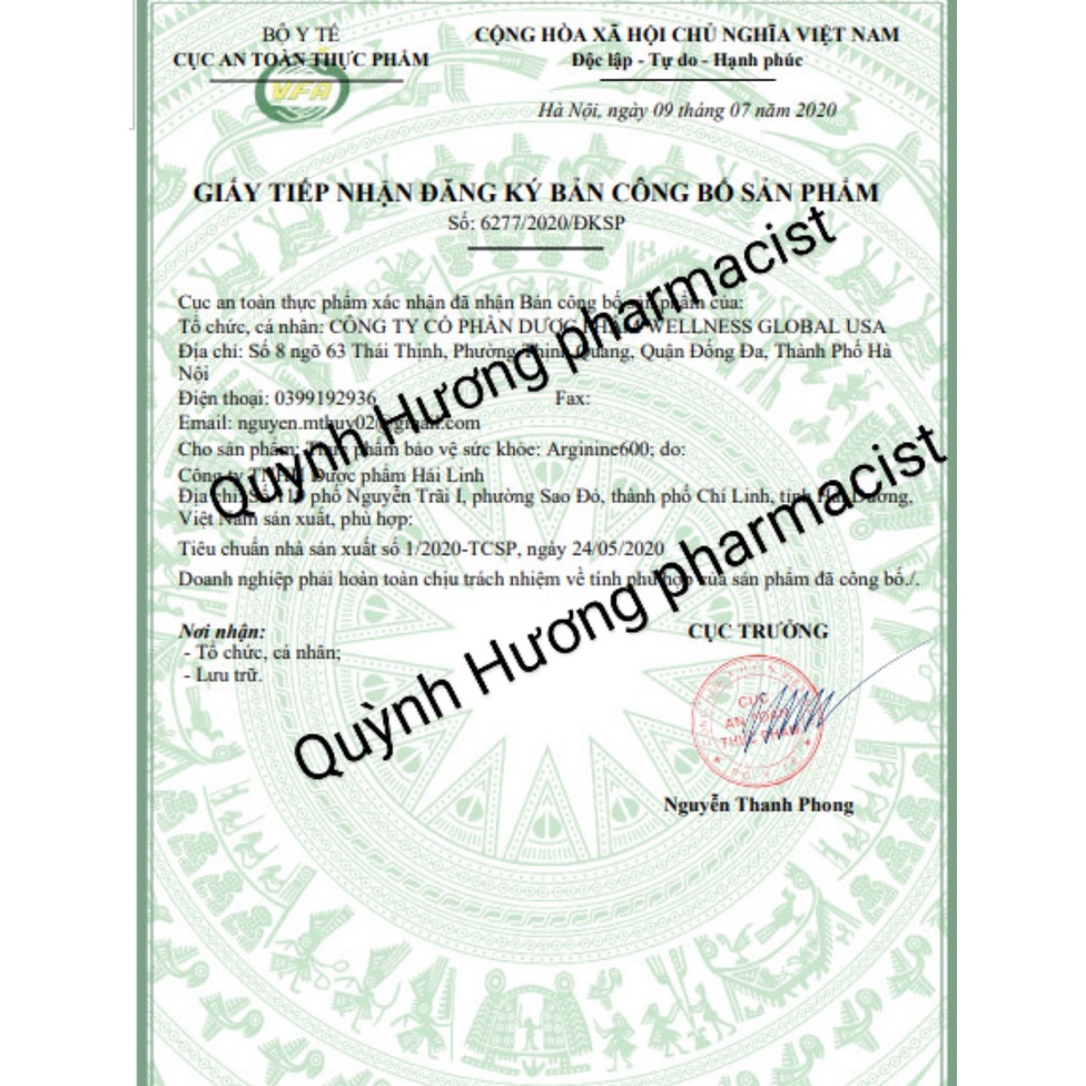 Viên uống ARGININE 600 giảo Cổ Lam giúp bảo vệ gan ( ARGININ 600 hộp 60 viên )
