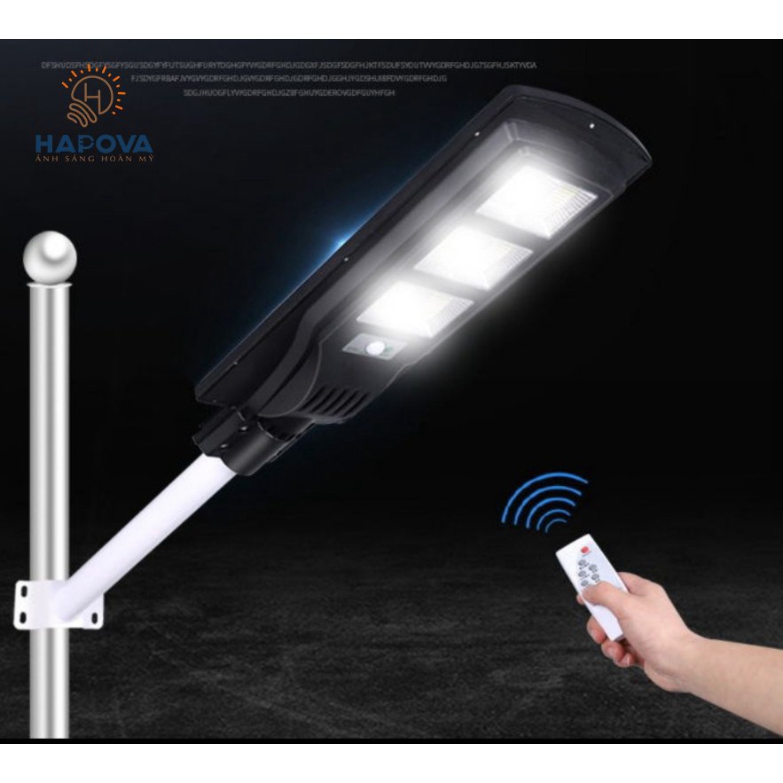 Đèn đường năng lượng mặt trời trang trí sân vườn HAPOVA BELIC 3015 công suất 150W