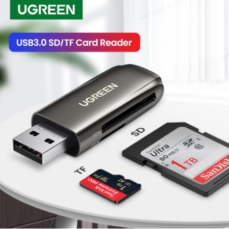 Đầu Đọc Thẻ Nhớ UGREEN Chuyển Từ USB 3.0 Sang SD Micro SD TF