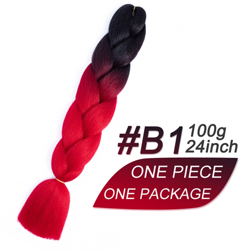 Tóc giả màu sắc gradient chiều dài 24 inch thời trang dành cho nữ