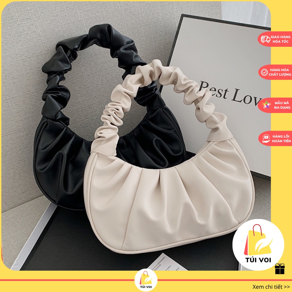 Túi xách nữ cầm tay kẹp nách đeo vai da dày dây nhúm Hot Trend trẻ trung sang chảnh CV36